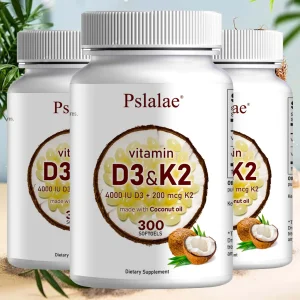 Vitamin D3 and K2 Soft Gel Supplements