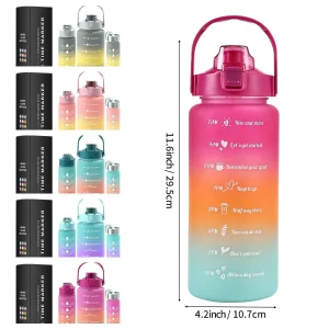 Multi-Color 3-Piece Water Bottle Set