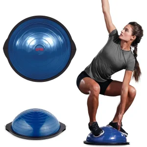 Half Shape Exercise Ball with Non-Skid Base