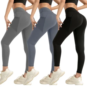 3PCS Women Leggings W/ Pockets