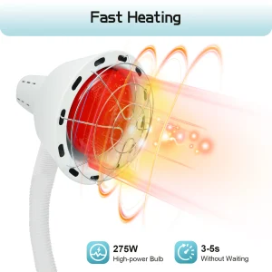 Red Light Therapy Heat Lamp